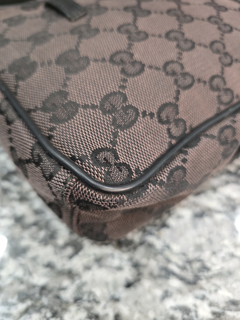 EUC Gucci Brown GG Canvas Small Crossbody Bag - Picture 6 of 13